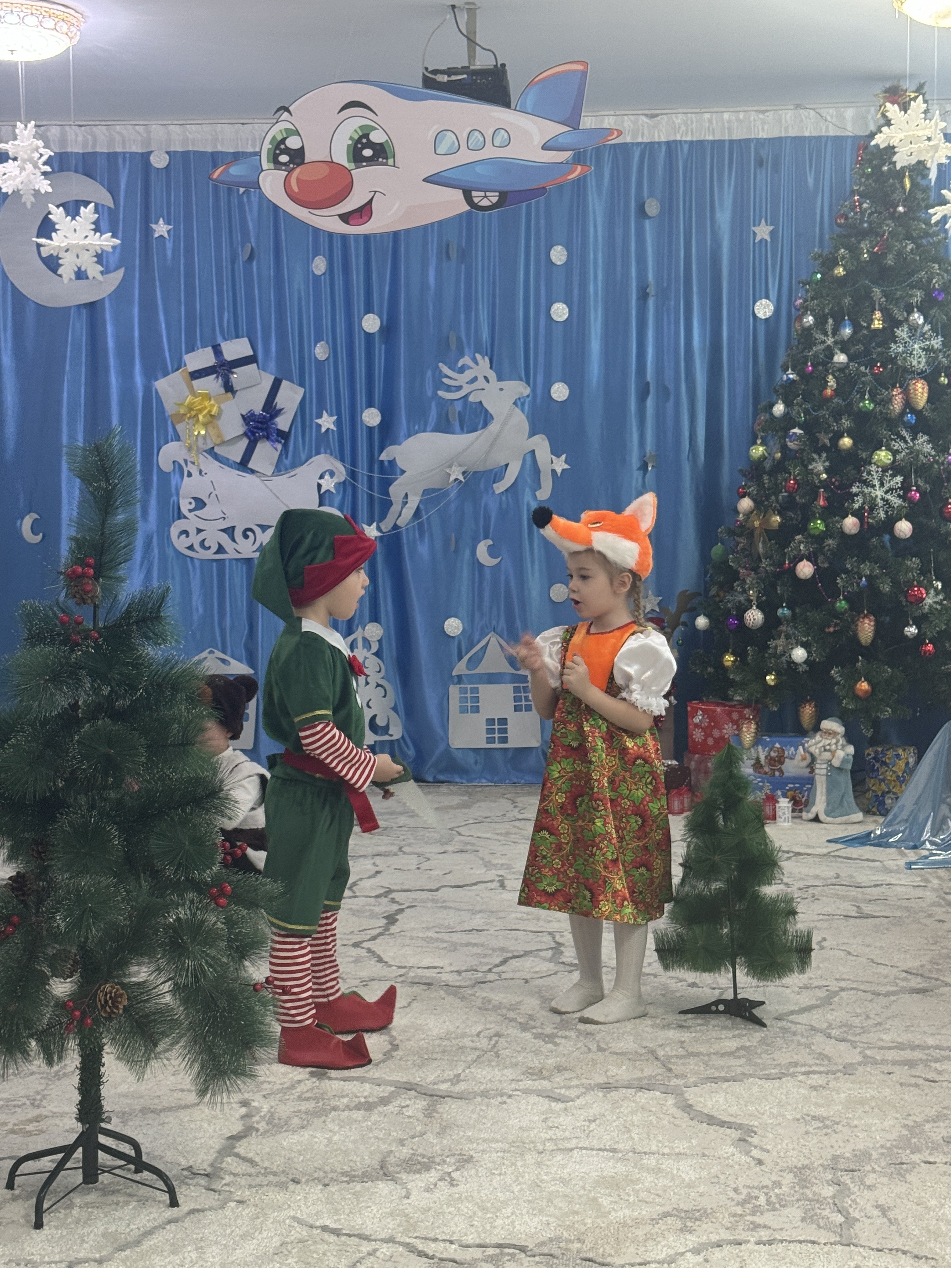 Новогодний утренник в старшей группе "Айгөлек"